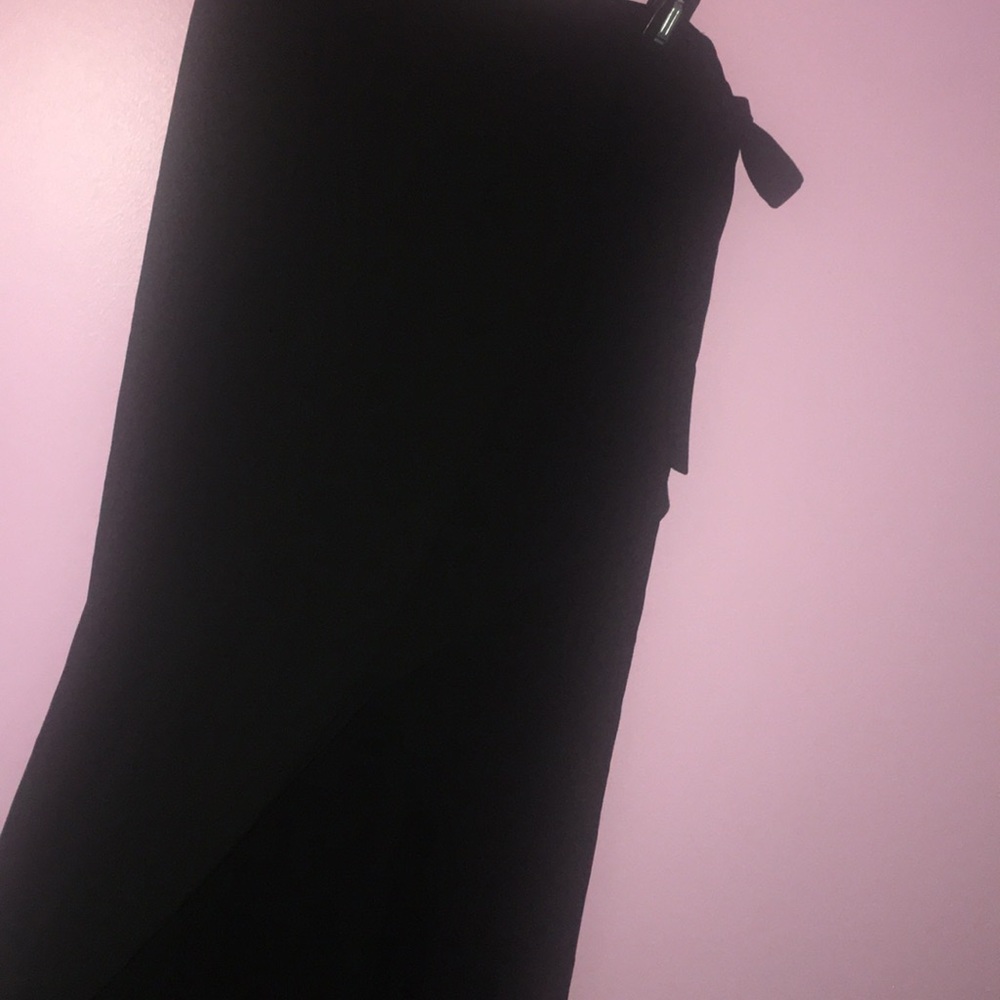 Black wrap skirt